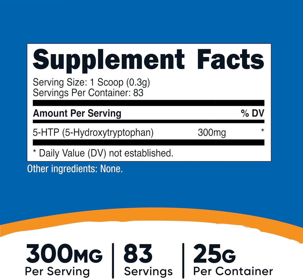Nutricost 5-HTP Powder 25 Grams (3 Pack) (300mg Per Serving) 3