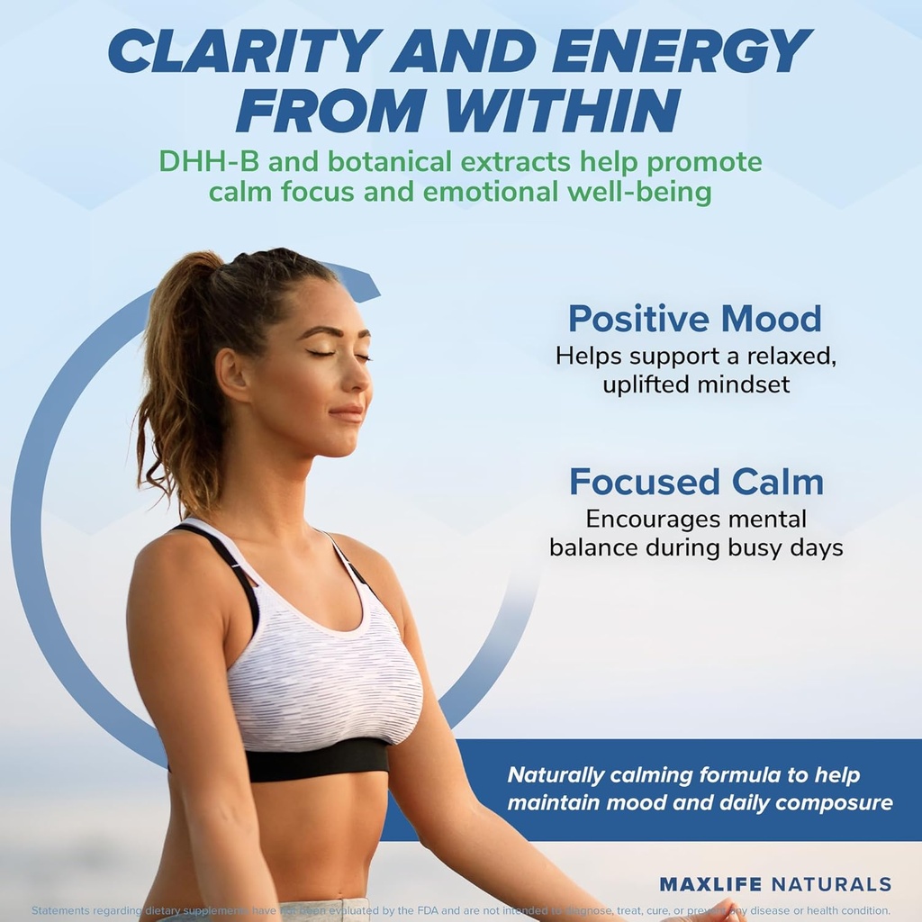 Chill Pill Happy Pills Mood Stabilizer Women and Men with Magnolia Bark 60 Capsules Formulated in USA - DHH-B Dihydrohonokiol-B Calm Pills Minerals and Chill Formula for Relaxation and Health Balance 4