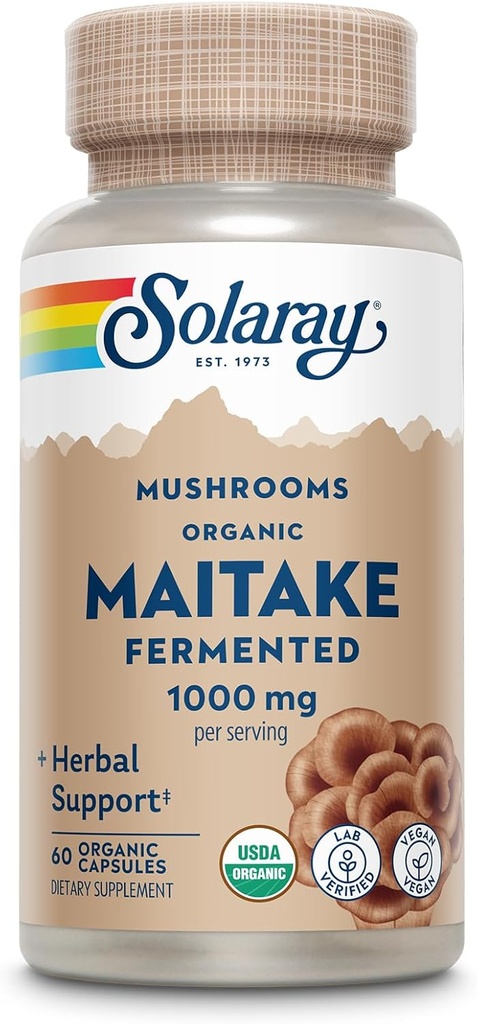 SOLARAY Maitake Mushroom | 60 VegCaps 2