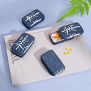 Metal Pill Case Small Travel Pill Box Compact Portable Medicine Container Daily Pocket Organizer Mini Pastillero with Sliding Lid Unique Polymer Clay Top Ideal Gift for Nature Lovers Hikers Campers 3