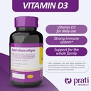 Vitamin D3 2,000 IU – 600 Softgels – Supports Defense System, Bone & Muscle Health – Family Size 5