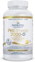 Nordic Naturals ProOmega 2000-D, Lemon Flavor - 90 Soft Gels - 2150 mg Omega-3 + 1000 IU D3 - Ultra High-Potency Fish Oil - EPA & DHA - Brain, Heart, & Immune Health - Non-GMO - 45 Servings 2
