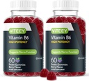 Viteey Vitamin B6 Gummies - Energy, Nerve & Mood Support - B6 Vitamins 100mg - Vegan, Gluten Free, GMO Free - 120 Count 2