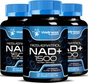 WELLNESS LABSRX NAD Supplement, 1500mg - Liposomal NAD+ Supplement with Resveratrol, NAD Plus Boosting - Support Cellular Health & Healthy Aging - Ultra Strength Capsules, USA Made - 3 Pack 2