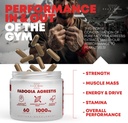 Fadogia Agrestis 1000mg Per Serving Supplement - Potent Extract to Increase Energy, Athletic Performance & Muscle Mass - Supplements, Made in The USA (60 Capsules) 4
