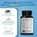 Eye Shield Supplement with Bilberry, Lutein, Zeaxanthin, Astaxanthin, and Beta-Carotene - Supports Dry Eyes, Vision Health, and Night Vision (90 Capsules) 5