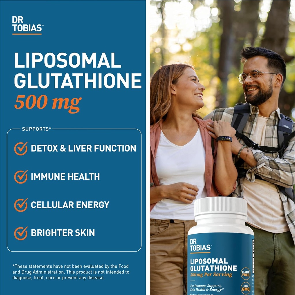 Dr. Tobias Magnesium Bisglycinate and Liposomal Glutathione - Supports Energy, Muscle Function, and Immune Health - Maximum Absorption - Vegan, Non-GMO 6
