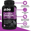 Activated Charcoal Capsules Cleanse Detox - 1200mg Organic Coconut Charcoal Pills for Stomach Gas and Bloating Relief for Men Women Kids - Active Capsules Powder Binder Activated Supplements for Gut 3