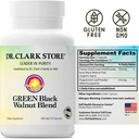 Dr Clark Green Black Walnut Blend - Freeze Dried Hull Dietary Supplement, Extra Strength Formula from All Natural Walnuts, Supports Healthy Intestinal Environment, 360mg, 50 Gelatin Capsules 4