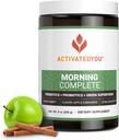 ACTIVATEDYOU Morning Complete Prebiotics, Probiotics, Green Superfoods (Apple Cinnamon) + Essential Skin Food Collagen, Elastin Support, 30 Servings 3