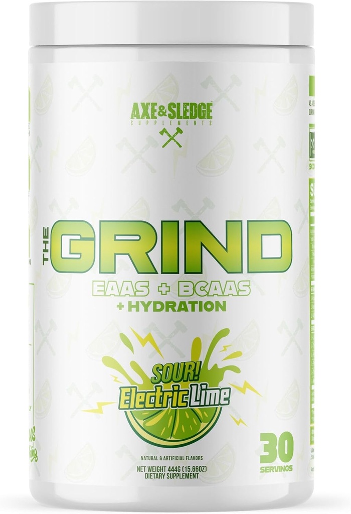 Axe & Sledge The Grind Essential Amino Acids |EAA & BCAA Powder |Muscle Recovery & Electrolytes for Hydration | Stimulant-Free, Vegan | 30 Servings, Deadlifts & Gummy Bears 5