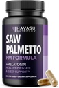 Saw Palmetto PM for Men with Melatonin 3mg - Night Time Prostate Health Supplement for Bladder and Sleep Support - Reduce Urinary Frequency - 200 Count - Vegan, Non-GMO Capsules - Over 6 Month Supply 2