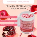Umeken Pomegranate Balls, Chewable Supplement with Natural Vitamins, Minerals, Citric Acids & Tannins, Japanese Pomegranate Supplements for Women, 4 Month Supply, 360 Count Bottle, Pack of 2 5