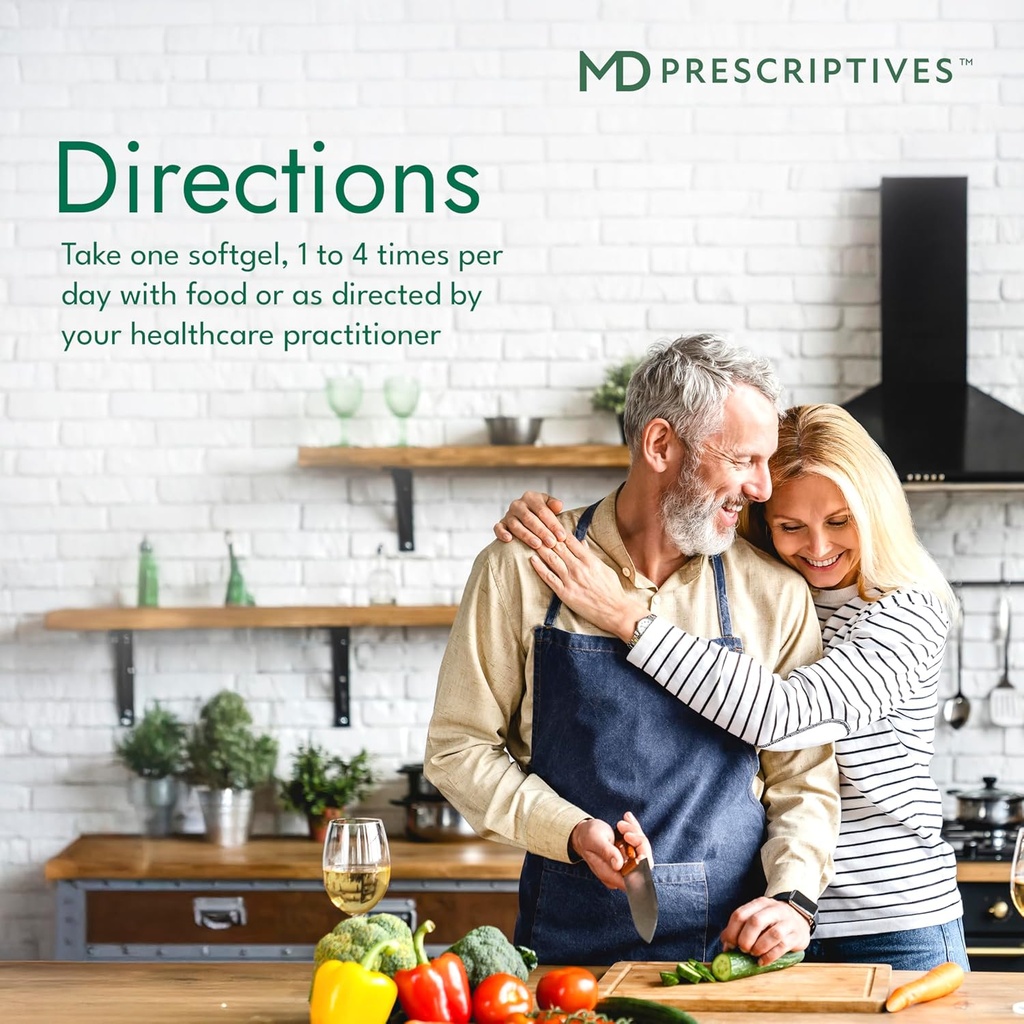 MD Prescriptives Omega MD Supplement - 500 EPA & 250 DHA Omega 3 Fish Oil - Supports Brain Health & Joints* - No Fishy Smell - 60 Softgels 5