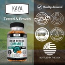 Kaya Naturals Omega 3 Fish Oil Gummies -Fish Oil Supplement with EPA & DHA Fatty Acids - Helps Support Brain, Eye, Heart Health & Immune Support - Non-GMO - 60 Count 5