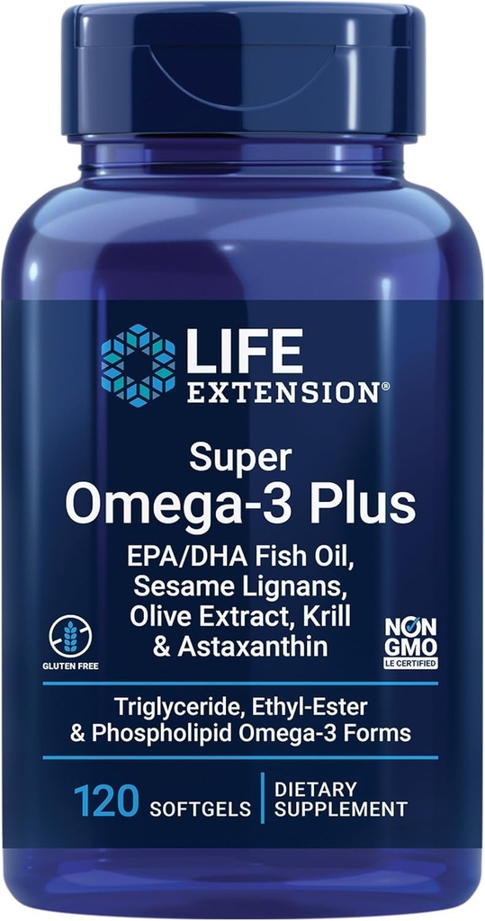 Life Extension Super Omega-3 Plus EPA/DHA Fish Oil, Sesame Lignans & Vitamin D3 125 mcg (5000 IU), Bone Health, Brain Performance 3