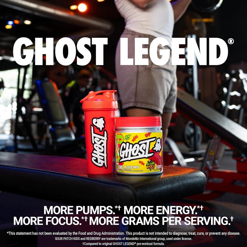 GHOST Legend Pre-Workout Powder, SPK Redberry - 30 Servings – Pre-Workout for Men & Women with Choline, L-Citrulline, & Beta Alanine for Energy & Focus 3