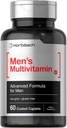 Horbäach Mens Multivitamin | 60 Caplets | Advanced Formula | with Vitamin C, D, Magnesium, Minerals & More | Non-GMO & Gluten Free Supplement 2