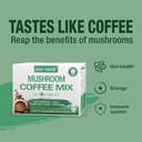 ECO-TASTE Mushroom Coffee Mix, Designed for Gut-Health with Chaga, Lion's Mane, Turkey Tail, Yacon and Probiotics – 12 Sachets 5