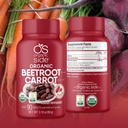 | Beetroot & Carrot Tablets | 100% Pure Organic | 90 Count | 1,120 mg | USDA Certified | Non-GMO, Plant-Based for Heart Health & Energy Boost 5