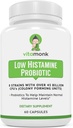 VitaMonk Low Histamine Probiotics Fight Histamine Intolerance and Support Balanced Gut Health - Histamine Free Probiotic for Those Seeking Health Improvements with Histamine Control -60 Capsules 2