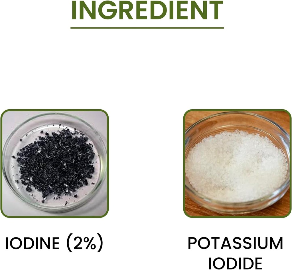 Green Organic Supplements Lugol’s Iodine Solution 2%, 2oz (Pack of 1) 4