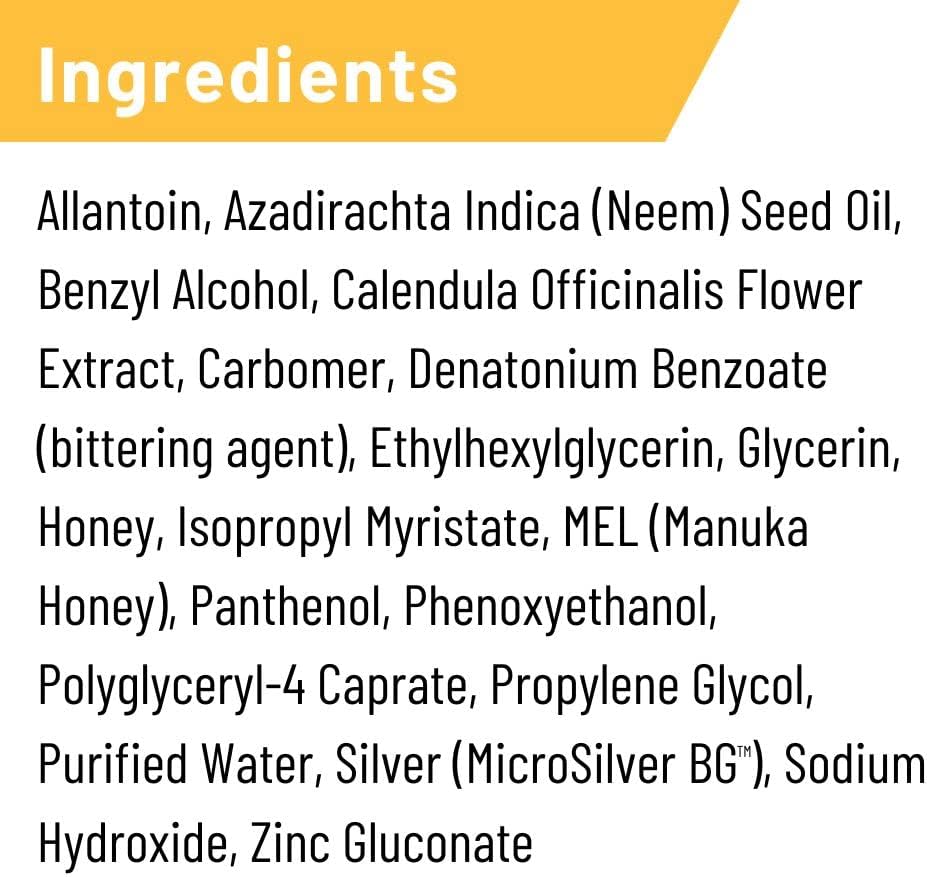 Absorbine Silver Honey Hot Spot & Wound Care Spray Gel 8oz Bottle, Manuka Honey & MicroSilver BG, Medicated for Dogs, Cats, Small Animals 6