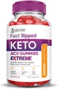 Justified Laboratories (3 Pack Fast Ripped Keto ACV Gummies Extreme 2000MG Fast Ripped Keto Gummies Apple Cider Vinegar Formulated with Pomegranate Beet Juice Powder B12 Vegan Non GMO 180 Gummys 6