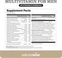 NatureWise Multivitamin for Men - Daily Male Support - Minerals & Herbs for Energy, Performance, Immunity - with Vitamin A, C, D, B-Complex - Soy & Gluten-Free, Non-GMO - 180 Capsules[3-Month Supply] 4
