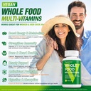Vegan Whole Food Multivitamin for Men, Methylated Multivitamin for Men and Women, Organic Fruit and Veggies Supplement, Herb & Mushroom Blend, Plant Omegas, All Natural, Non-GMO, 180 Count 3