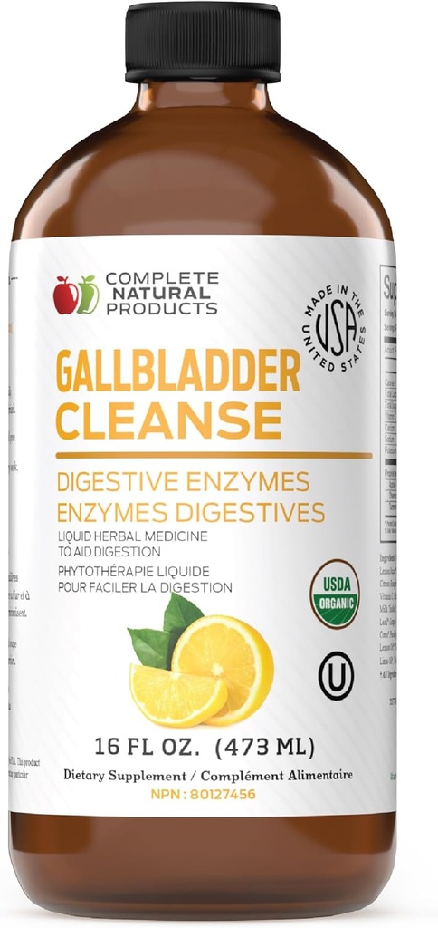 Complete Natural Gallbladder Complete - Liquid Supplement for Gallbladder Support, Liver Cleanse, and Digestive Health with Apple Cider Vinegar, Turmeric, Beet, Digestive Enzymes, Milk Thistle - 16oz 2