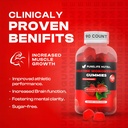 Creatine Monohydrate Gummies - 3g Serving, Sugar Free, 90 Count, Non-GMO, Designed for Men & Women, Gluten Free, Non Bloating - Vegan, Halal, Kosher. (90 Units, Strawberry) 4