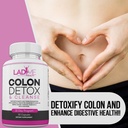 Pure Colon Cleanse & Detox 15 Day Program - Herbal Laxative Constipation Relief with Psyllium Husk, Cascara Sagrada & Senna Leaves - Special Women Intestinal Cleanser by Ladyme - 30 Capsules 4