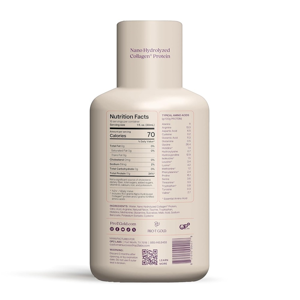 ProT GOLD Berry Sugar Free Liquid Protein Shot - 16oz Anti Aging. Proven to Boost Immunity. Formula Trusted by 4,000+ Medical Facilities for Complete Protein Nutrition and Proven 2X Faster Healing 3