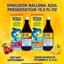 Ballena Azul Aceite de Hígado de Bacalao para Adultos y Niños, COD Liver Oil for Adults and Children,Vitamins A,D,E, B1, Dietary Supplement, Omega 3, Inmune System Boost, Cherry (Cherry 15 OZ) 6