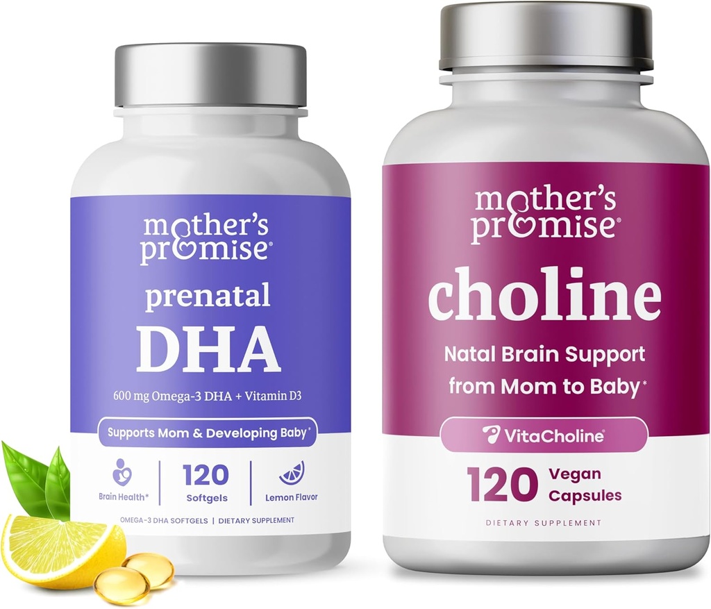 Mother's Promise Prenatal DHA & Choline Capsules Bundle 2