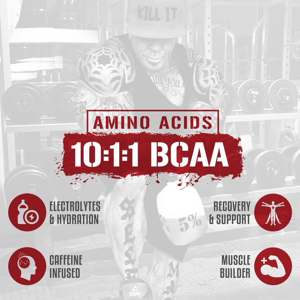 5% Nutrition Rich Piana Bundle | AllDayYouMay Caffeinated BCAA Powder (Southern Sweet Tea) + Reloaded High-Stim Pre-Workout (Fruit Punch) 5