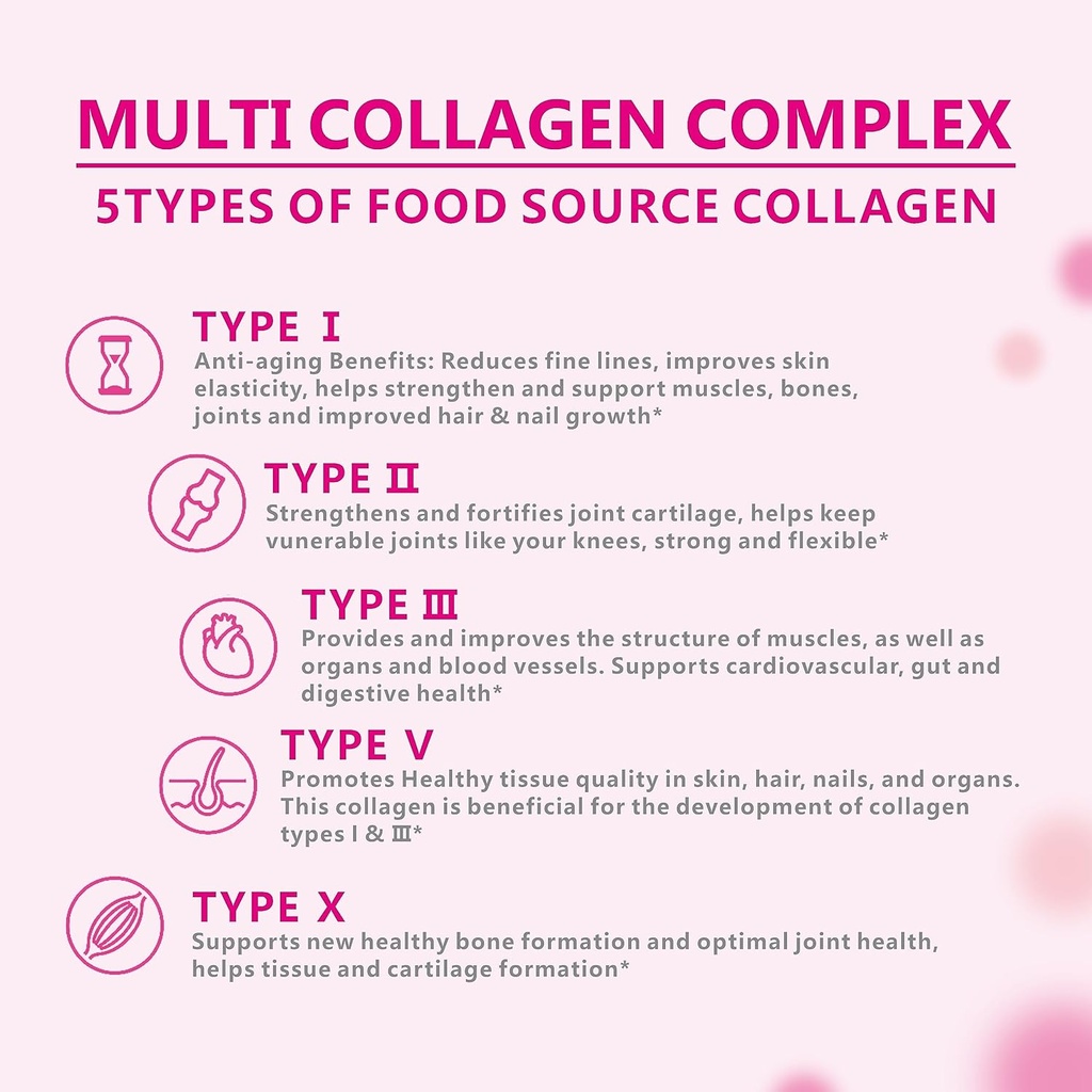 OMOGS Collagen Peptides Powder, with Prebiotics & Cranberry Extract -Hydrolyzed Collagen Peptides Support Hair, Skin, Nail, Bone & Digestive Health, Grass Fed, Non-GMO, for Women & Men 3