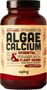 Algae Calcium & Vegan Vitamin B Complex Bundle - Calcium Supplement from Red Algae, Essential B Vitamins with Whole Food Blend, B1, B2, B3, B5, B6, B7, Folate 3