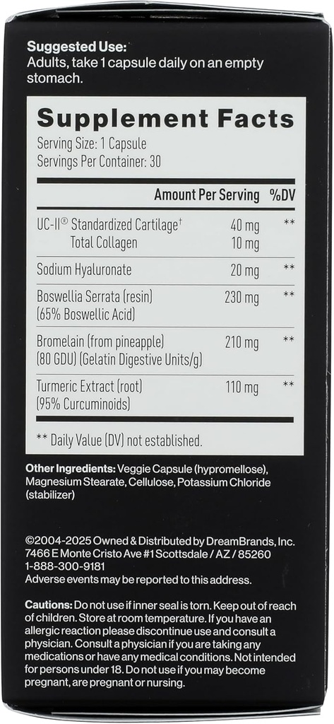 Mdrive Joint Support Supplement for Men - Supports Healthy Joint Function, Flexibility, Comfort & Mobility - Features UC-II Collagen, Turmeric Curcumin & Sodium Hyaluronate from Hyaluronic Acid, 30ct 6