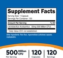Nutricost Lactobacillus Acidophilus 500 Million CFU Per Serving (120 Capsules) 3
