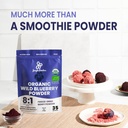 Jungle Powders Wild Bilberry Extract Organic Blueberry Powder USDA Organic Raspberry Powder Bundle Blueberries Raspberries Powdered Whole Berry for Baking Bilberry Supplement for Eyes 5