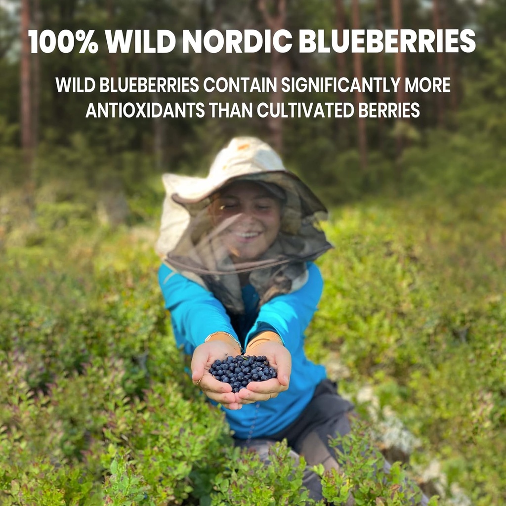 Jungle Powders Wild Bilberry Extract Organic Blueberry Powder USDA Organic Raspberry Powder Bundle Blueberries Raspberries Powdered Whole Berry for Baking Bilberry Supplement for Eyes 6