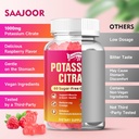 Potassium Citrate Gummies 1000mg, Potassium Supplement for Adults Women & Men, Support Leg Cramps & Muscle Health, 60 Count 6