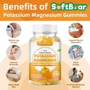 softbear Potassium Magnesium Gummies for Women, Calcium Magnesium Potassium Supplements with Vitamins Sugar-Free Potassium Citrate Gummies Support Muscle Health, Mango Flavor 60 Count 4