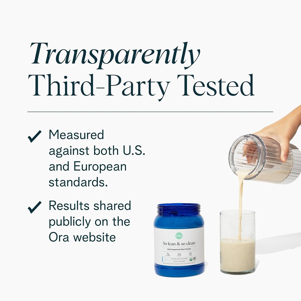 Ora Organic Vegan Protein Powder - 23g Plant-Based Protein Powder for Women and Men | Clean Protein Source, Keto Friendly, Gluten Free, Paleo, Dairy-Free, Soy-Free - Vanilla Chai - 20 Servings 6