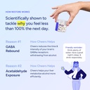 Cheers Restore | Supplement with DHM + L-Cysteine | Feel Better After Drinking & Support Your Liver | 24 Doses | Dihydromyricetin, Cysteine, Prickly Pear, B-Vitamins, Ginger 4