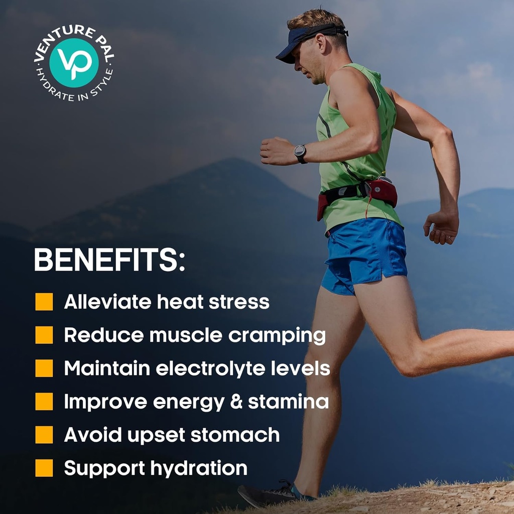 Venture Pal Sugar Free Electrolyte Powder Packets & Chewable Fast-Melt Electrolyte Tablets, Sport Electrolyte for Running Hiking Cycling Sports Nutrition 5