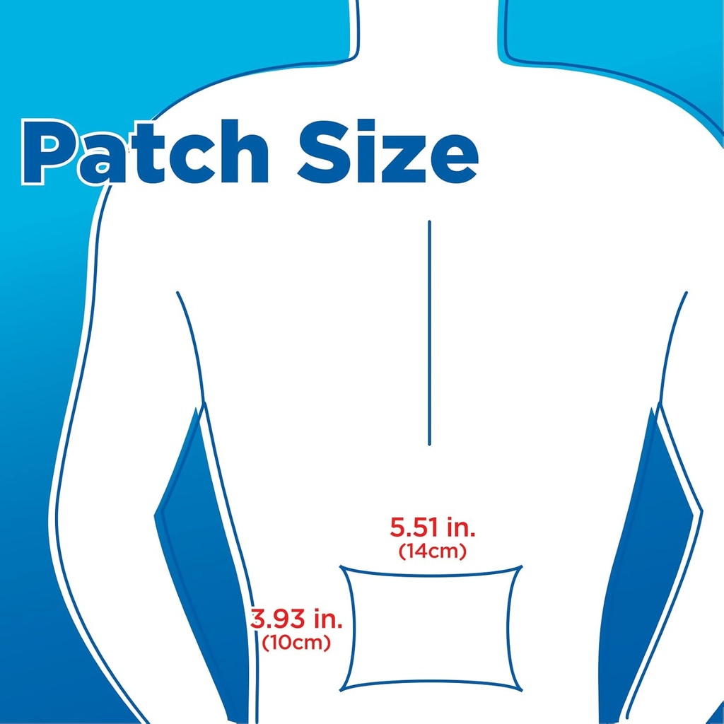 Basic Care Maximum Strength OTC Pain Relief , 4% Lidocaine Patch, 3.9” x 5.5”, 15-Count Box (Previously HealthWise) 6