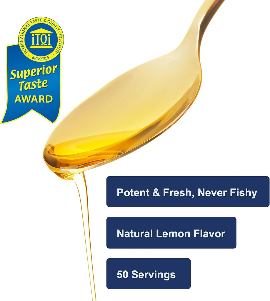 Carlson - Cod Liver Oil, 1100 mg Omega-3s, Liquid Fish Oil Supplement, Wild-Caught Norwegian Arctic, Sustainably Sourced Nordic Liquid, Lemon, 250 ml 5